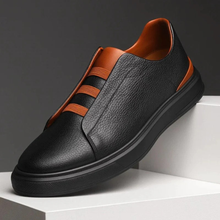 Benno | Herren Leichte Leder Sneaker in Schwarzbraun