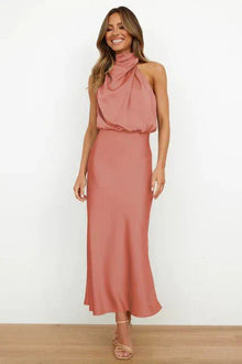 Benthe | Off-Shoulder Midi-Kleid in KORALLROT