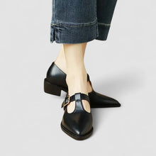 Lena | Bequeme Orthopädische Mary Janes in Schwarz