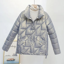 Luxe | Shine Steppjacke in Blau
