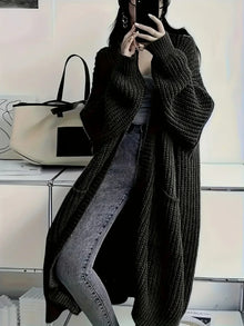 Leni | Butterweich Wohlfühl-Cardigan in Schwarz