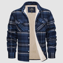 FRITZ | Fleece-Lined Shirt Jacket in Grau-Blau