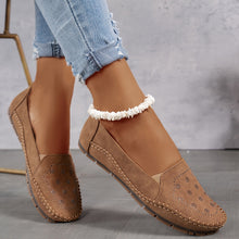 Lyrissa – Bequeme Genähte Schuhe in Camel