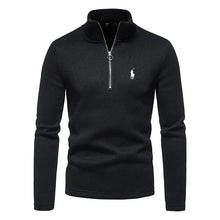 Herren Turtleneck Freizeitjacke in Schwarz