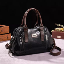 Silke | Ledertasche in Schwarz