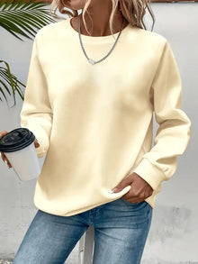 Karis | Moderner Alltags-Sweatshirt in Aprikose