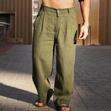 Caleb | Herren hose Weit Bein Sommer in Oliv