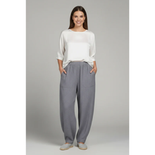 Malia | Damen Hose Mit Elastischem Bund Für Alltag in Grau