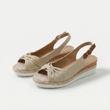 Candy - Orthopädische Peep-Toe Sandalen in Beige