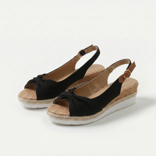 Candy - Orthopädische Peep-Toe Sandalen in Schwarz