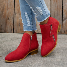 Mia - Stiefel mit Reißverschluss in Rot