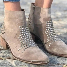 Constanze | Damen Braune Sandalen Mit Nieten in Braun