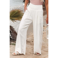 Cora | Damen Leichte Freizeit hose in Weiß