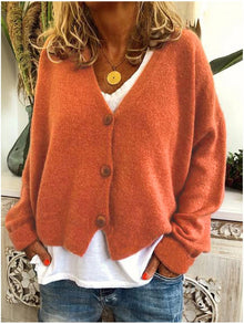 Lilla | Strickjacke im französischen Stil in Orange