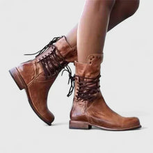 Isabella | Damen elegante Lederstiefel für den Alltag in Braun