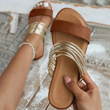 Helena | Damen Elegante Riemen Sandalen für Sommer in Kastanienbraun