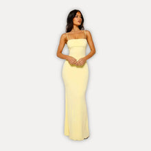 Nora | Damen elegantes Abendkleid Maxi für formale Anlässe in Gelb