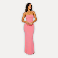 Nora | Damen elegantes Abendkleid Maxi für formale Anlässe in Rosa