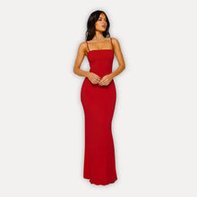 Nora | Damen elegantes Abendkleid Maxi für formale Anlässe in Rot