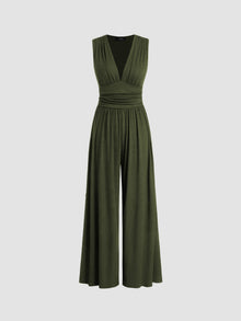 Mia | Damen elegantes Herbstkleid für Freizeit und Abende in Olivgrün