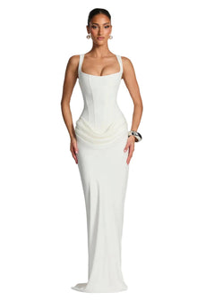 Klara | Damen Festliche Kleider Maxi zum eleganten Abend in Weiß