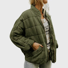Charlotte | Damen Gesteppte Übergangsjacke für Alltag in Grün (Fast Ausverkauft)