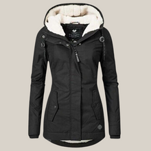 Marie | Damen Herbst-Jacke mit warmer Fütterung in Schwarz