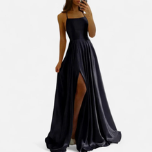 Lena | Damen Hochzeitsgast Maxikleid für den Herbst in Schwarz