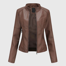 Ida | Damen Kurze Jacke für den Übergang in Dunkelbraun