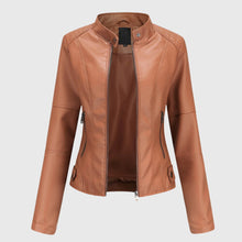 Ida | Damen Kurze Jacke für den Übergang in Hellbraun