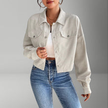 Alina | Damen Lässige Jacke für den Alltag in Aprikose