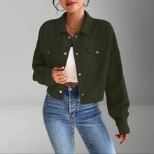 Alina | Damen Lässige Jacke für den Alltag in Grün
