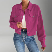 Alina | Damen Lässige Jacke für den Alltag in Magenta