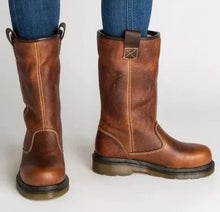 Emilia | Damen Lederstiefel für den Herbst in Braun