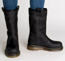 Emilia | Damen Lederstiefel für den Herbst in Schwarz