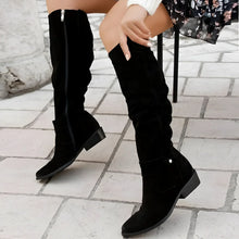 Charlotte | Damen Lederstiefel im eleganten Stil in Schwarz