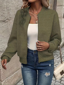 Marlene | Damen Leichte Jacke für gemütliche Herbsttage in Olivgrün