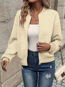 Fiona | Damen Leichte Jacke im Casual-Stil für Sommer in Aprikose