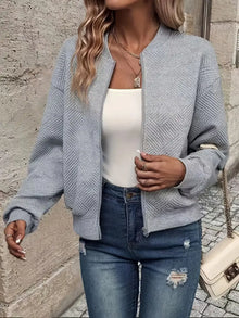 Fiona | Damen Leichte Jacke im Casual-Stil für Sommer in Grau