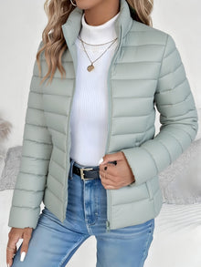 Mia | Damen Leichte Steppjacke in Creme