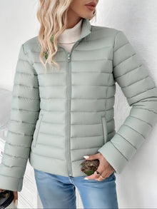 Mia | Damen Leichte Steppjacke in Khaki
