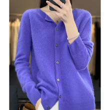Emma | Damen Lockerer Cardigan für Alltag und Freizeit in Dunkelblau
