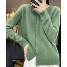 Emma | Damen Lockerer Cardigan für Alltag und Freizeit in Hellgrün