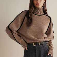 Katharina | Damen Lockerer Pullover für Alltag und Freizeit in Braun