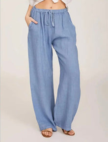 Luisa | Damen Luftige Sommerhosen in Blau