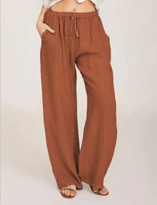 Luisa | Damen Luftige Sommerhosen in Orange