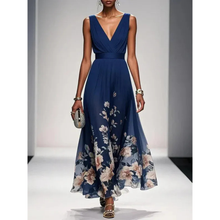 Ella | Damen Maxikleid für Hochzeitsgäste im Sommer in Marineblau