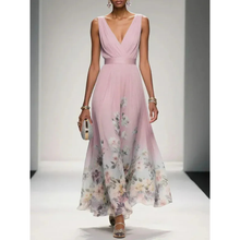 Ella | Damen Maxikleid für Hochzeitsgäste im Sommer in Rosa