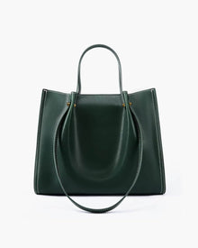 Ella | Damen Minimalistische Vegane Leder Laptoptasche in Grün