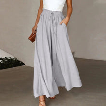 Sophia | Damen Palazzo Hosen in Grau
